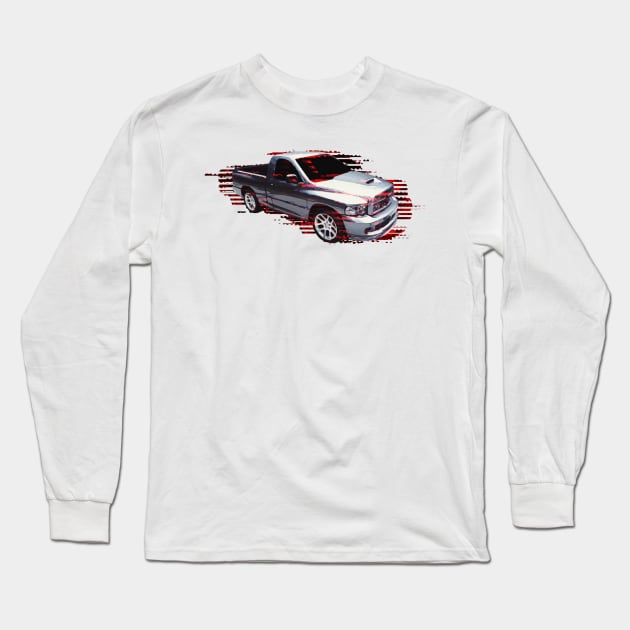 Gray SRT10 single cab pickup truck Long Sleeve T-Shirt by mfz